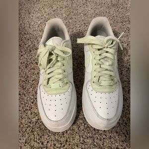 White/mint green Air Force 1 Low